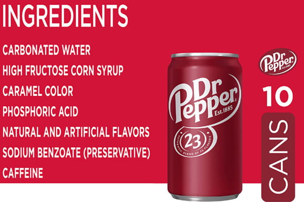 Ingredients in Dr Pepper